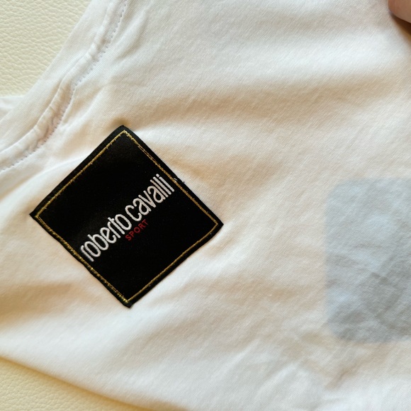 Roberto Cavalli Women’s Tee Top T Shirt White Size XS - Picture 5 of 7